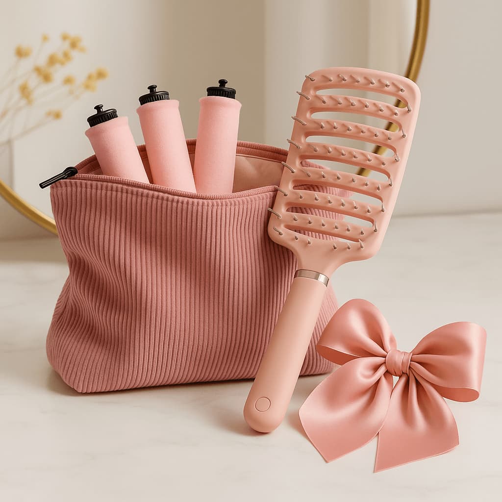 Cura Heatless Curling Rods | Soft Foam Rollers with Clips, Flexible and Travel-Friendly 2