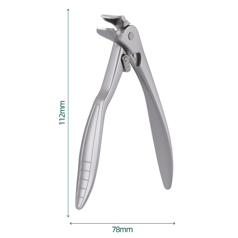 Cura Nail Clipper | Ergonomic Stainless Steel, Wide Jaw for Thick Nails 0