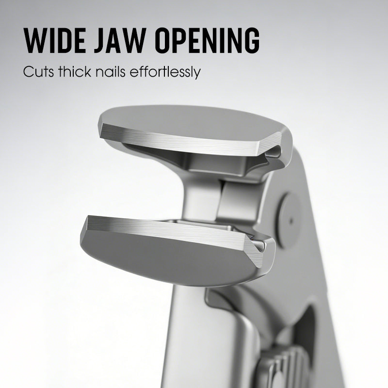 Cura Nail Clipper | Ergonomic Stainless Steel, Wide Jaw for Thick Nails 5