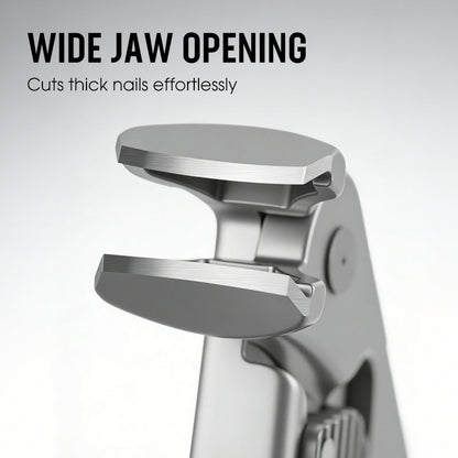 Cura Nail Clipper | Ergonomic Stainless Steel, Wide Jaw for Thick Nails 5