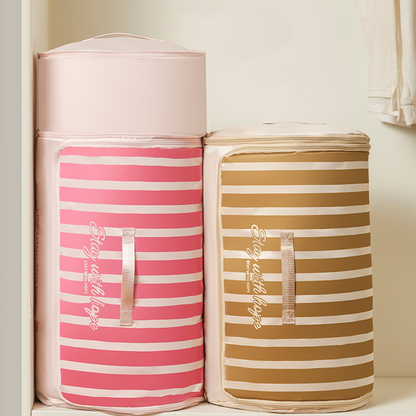 Cylindra Quilt Storage Bag | Zipper Compression System 4