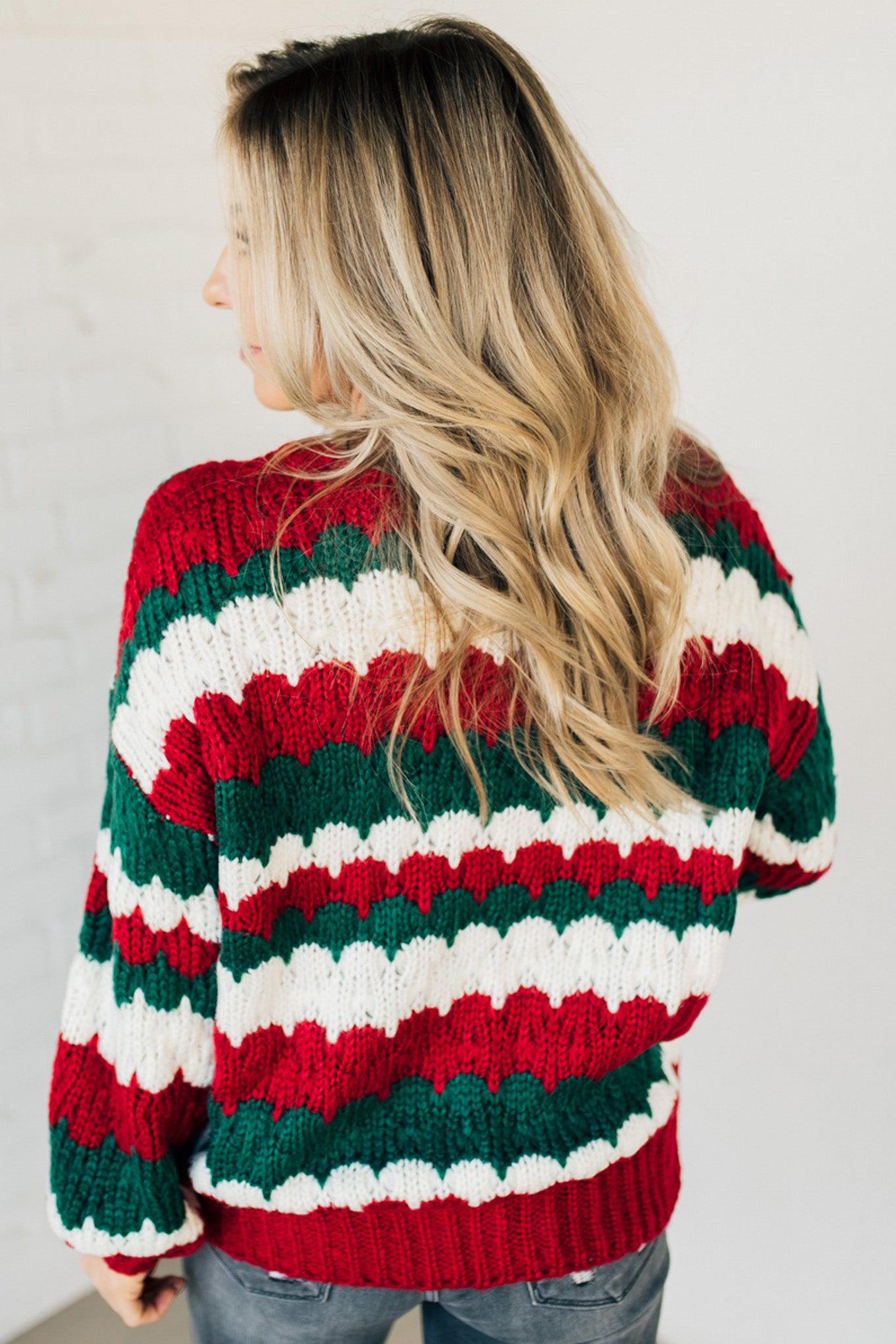 Scalloped Holiday Sweater 30$ TODAY ONLY