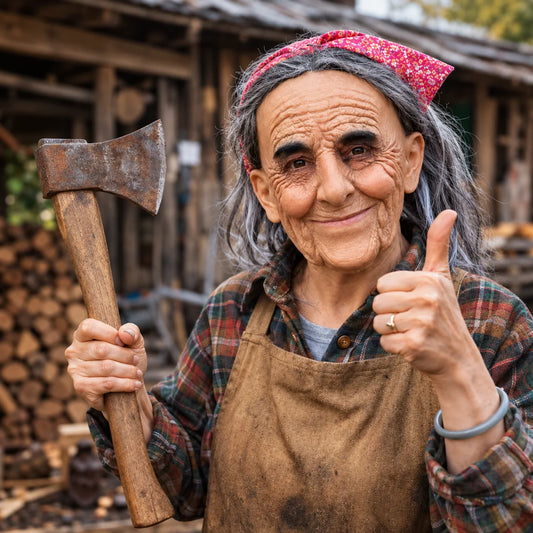 Dalia Realistic Latex Mask | Full-Head Old Woman Design 0