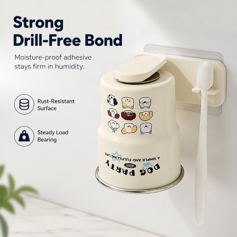 Daro Mouthwash Cup | Magnetic Drainage, Food-Grade Stainless Steel 1