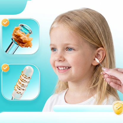 Daxon Double-Ended Ear Wax Removal Swabs | Transparent Resin Adhesive, 24 Pieces 1