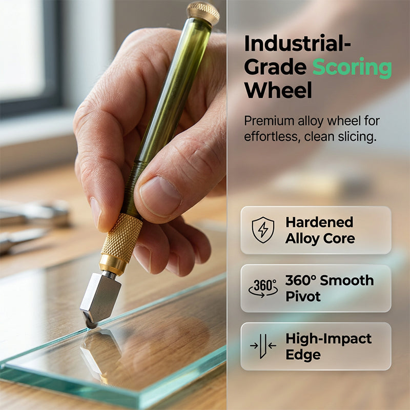 Daxon Precision Glass Cutter Tool | Alloy Wheel, Ergonomic Handle 4