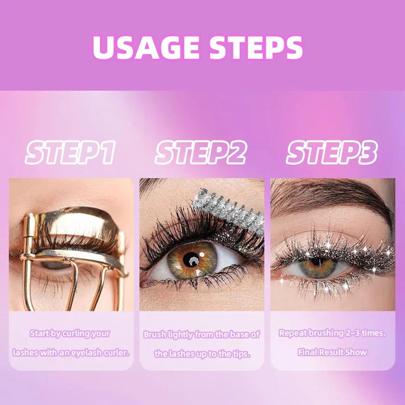 Dazzle Mascara | Waterproof, Long-Lasting Glitter 5
