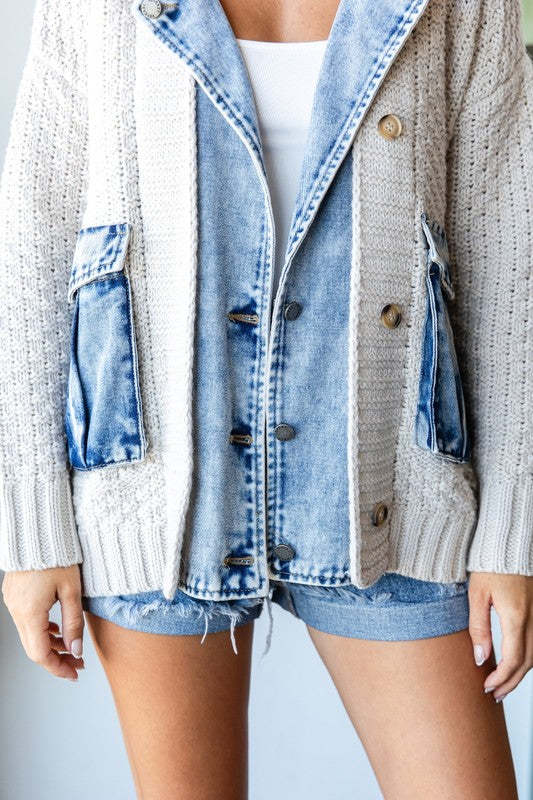 Denim Cardigan 30$ TODAY ONLY