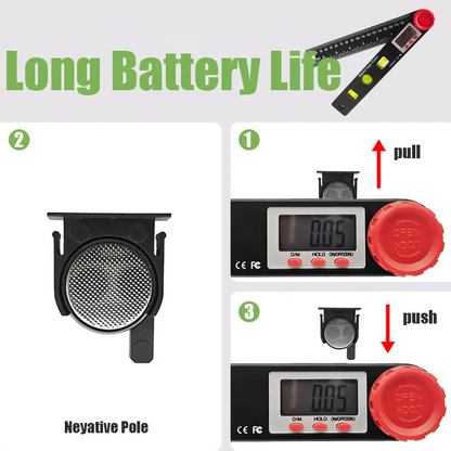 DigiAngle Pro Ruler | 4-in-1 Digital Angle Finder 4