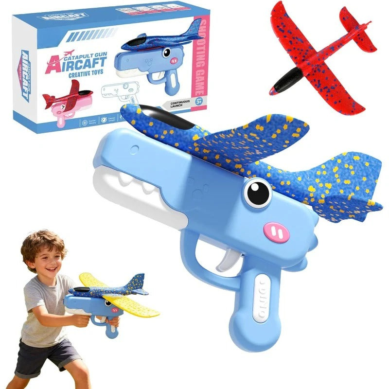 Dino Glider Launcher | Foam Airplane Toy 0