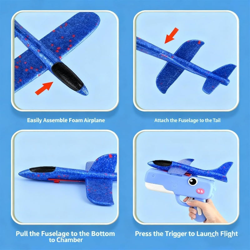 Dino Glider Launcher | Foam Airplane Toy 4