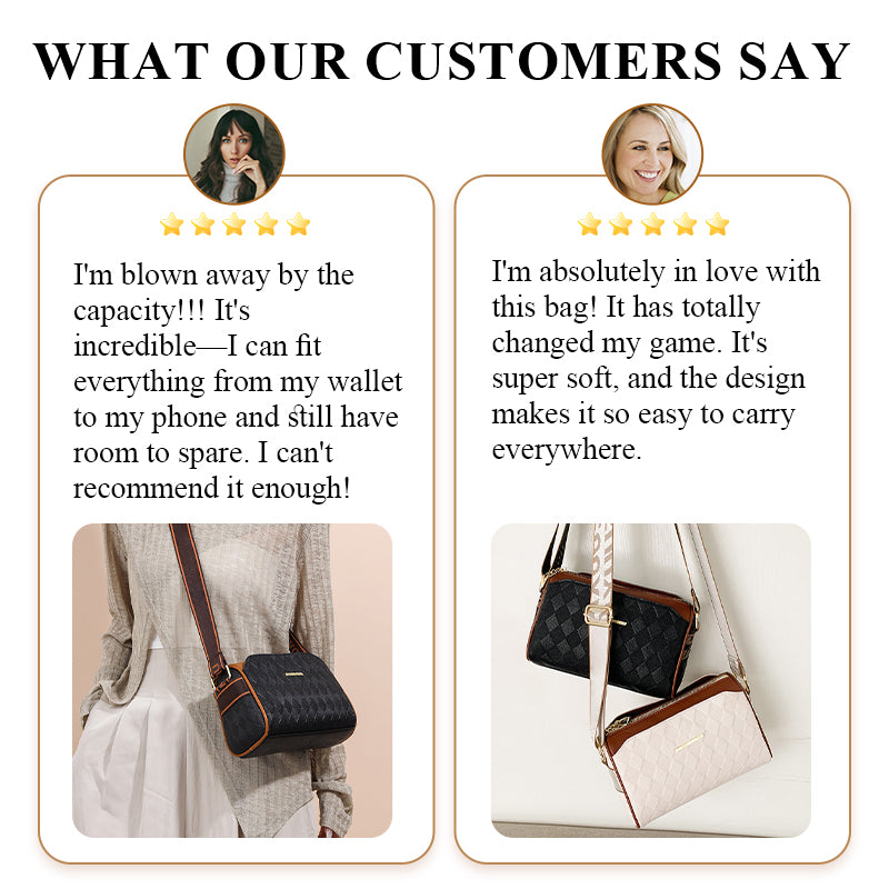 Diva Crossbody Bag | Stylish Diamond Pattern, Large Capacity for Women 7