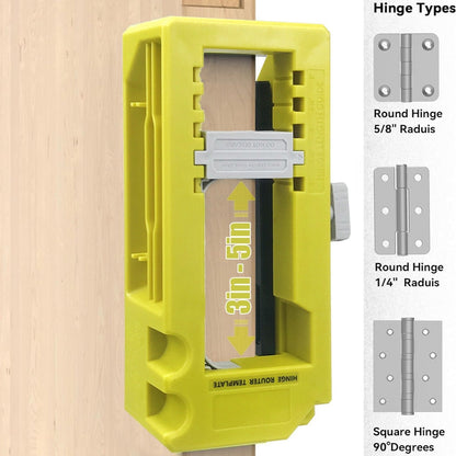 DuraPro Door Hinge Jig | Adjustable Hinge Mortise Template for Router 3