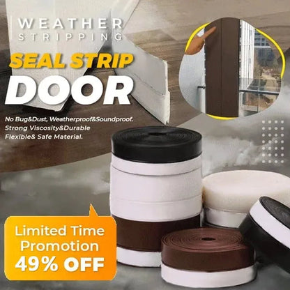 DuraSeal Door Seal Strip | 5M Flexible Silicone, Noise and Dust Barrier 0