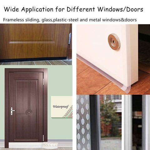 DuraSeal Door Seal Strip | 5M Flexible Silicone, Noise and Dust Barrier 6