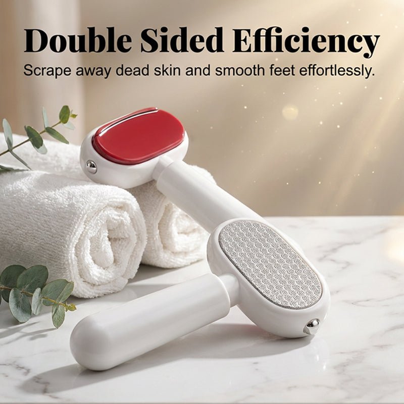 DuraSmooth Foot Scraper Tool | Stainless Steel Callus File Remover, Dual-Surface Design 4