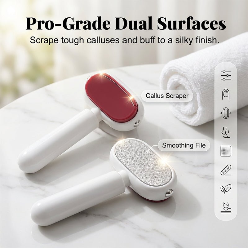DuraSmooth Foot Scraper Tool | Stainless Steel Callus File Remover, Dual-Surface Design 6
