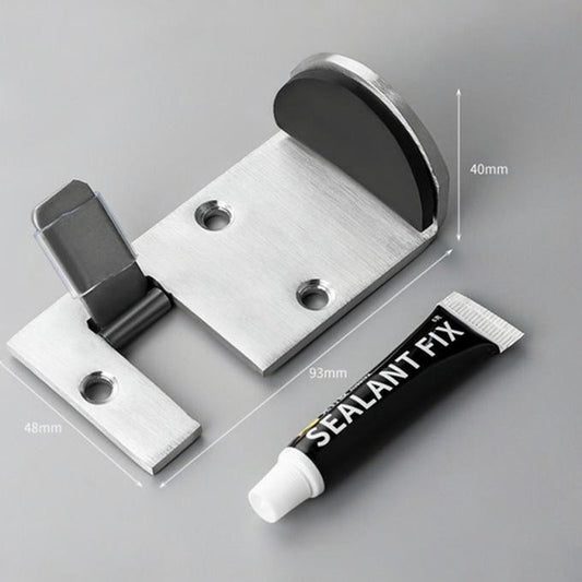 Dura Door Stop | Heavy-Duty Stainless Steel, Impact Absorbing Rubber 0