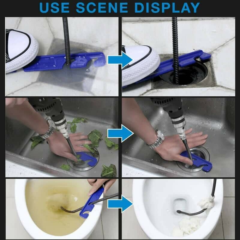 Dura Drain Auger | Heavy-Duty Manganese Steel for Unclogging Sinks and Toilets 4