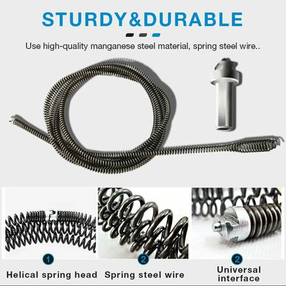 Dura Drain Auger | Heavy-Duty Manganese Steel for Unclogging Sinks and Toilets 5