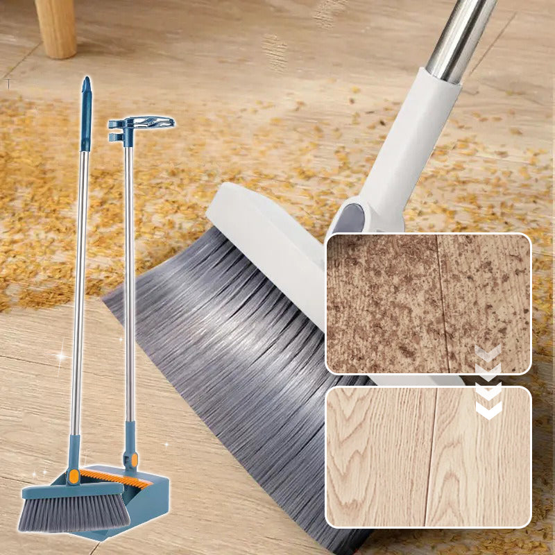 Dura Dustpan Set | 180° Rotating Broom 1