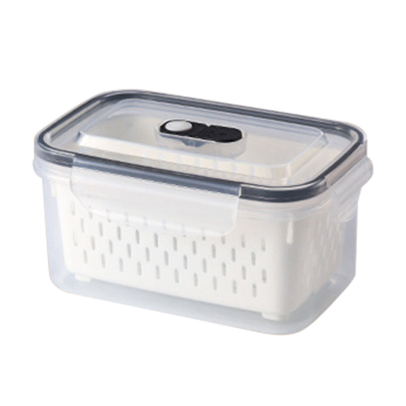 Dura Fresh Food Storage Container | 2-in-1 Draining Design, Airtight & Stackable 15