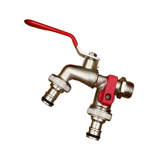 Dura Garden Faucet | Stainless Steel, Double Outlet Hose Bibs 0