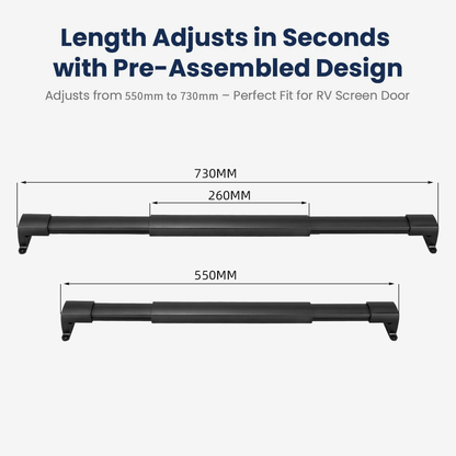 Dura Glide RV Handle | Lightweight Telescopic Aluminum for Screen Doors 7