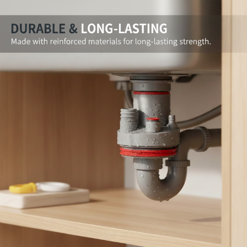 Easiest Drain Connector | Multi-Port Design, Leak-Proof 6