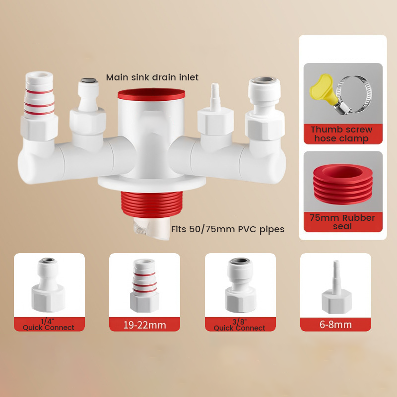 Easiest Drain Connector | Multi-Port Design, Leak-Proof 9