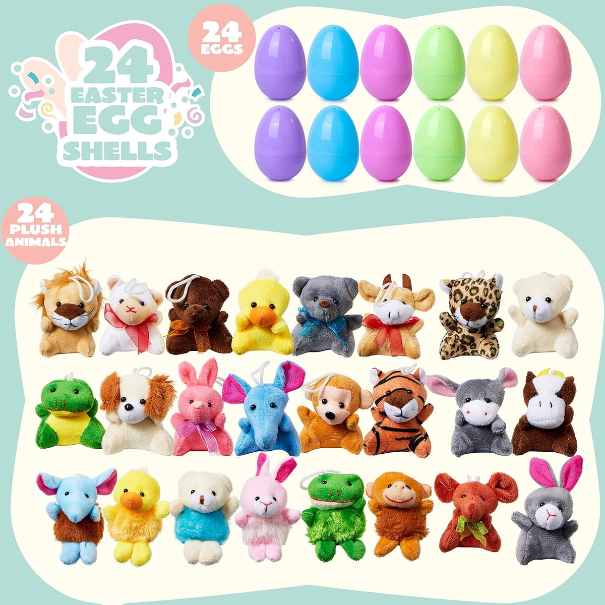 Easter Joy Eggs | Plush Animal Toys Inside