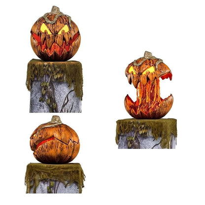 Ebon Halloween Pumpkin Decoration | Animatronic with LED Eyes, 135 cm Tall, Indoor/Outdoor 0