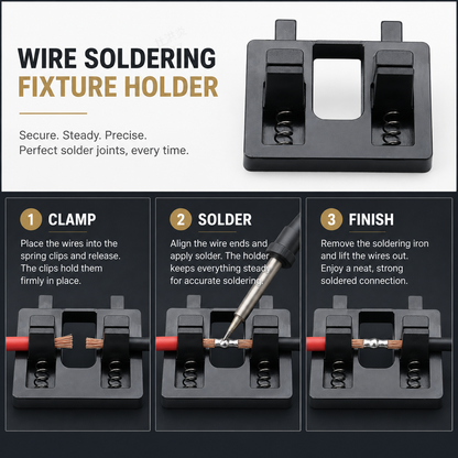Elexa Soldering Clamp | Durable Plastic Body, Precision Wire Holder 2