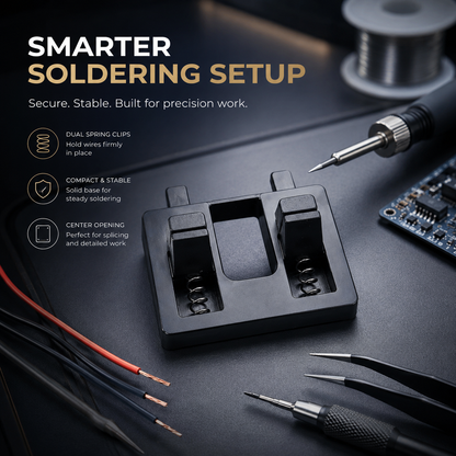 Elexa Soldering Clamp | Durable Plastic Body, Precision Wire Holder 4