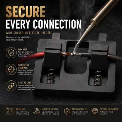Elexa Soldering Clamp | Durable Plastic Body, Precision Wire Holder 5