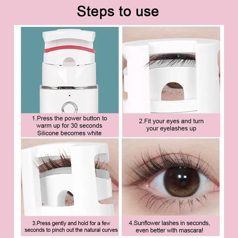 Elyra Heated Eyelash Curler | Rechargeable, Gentle Curling Technology 7