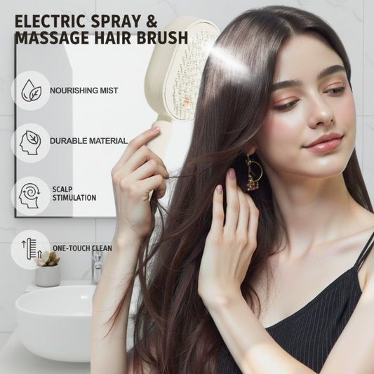 Elysia Electric Hair Brush | Dual-Action Spray & Scalp Massager 0
