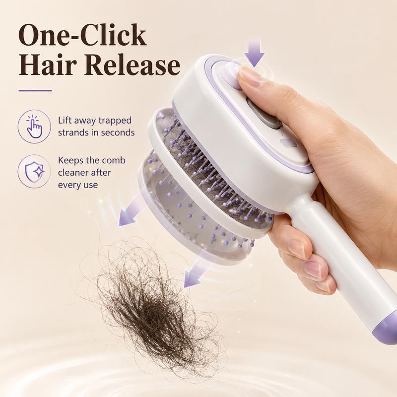 Elysia Electric Hair Brush | Dual-Action Spray & Scalp Massager 1
