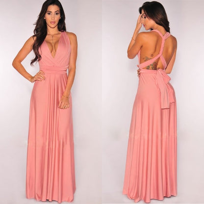 Elysia Maxi Dress | Convertible Black Maxi, Multi-Way Style for Women 12