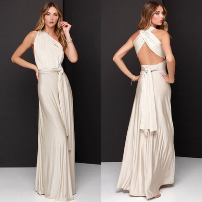 Elysia Maxi Dress | Convertible Black Maxi, Multi-Way Style for Women 8