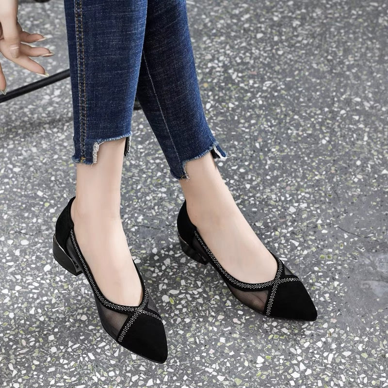 Elysia Soft Sole Moccasins | Breathable Mesh Upper, Elegant Suede 0