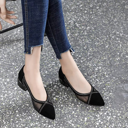 Elysia Soft Sole Moccasins | Breathable Mesh Upper, Elegant Suede 0