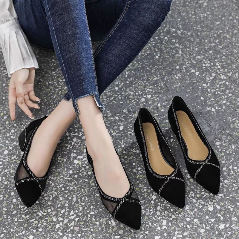 Elysia Soft Sole Moccasins | Breathable Mesh Upper, Elegant Suede 1