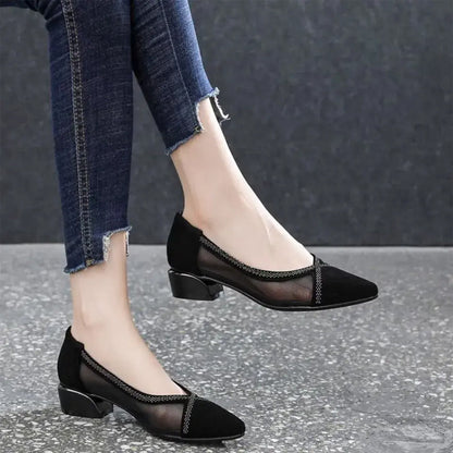 Elysia Soft Sole Moccasins | Breathable Mesh Upper, Elegant Suede 2