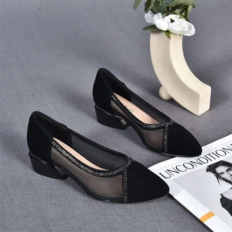 Elysia Soft Sole Moccasins | Breathable Mesh Upper, Elegant Suede 3