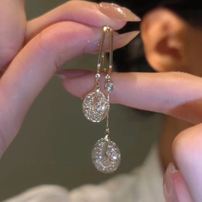 Elysian Crystal Tassel Earrings | Hypoallergenic 925 Silver 3