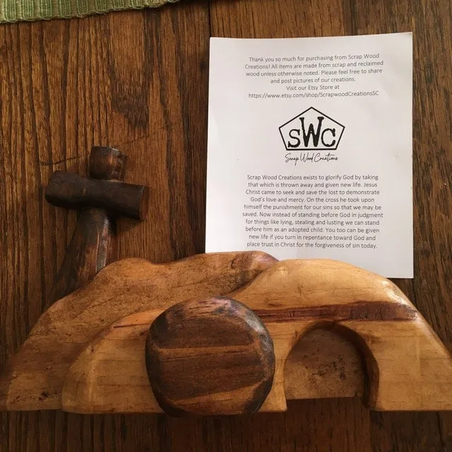 Elysian Easter Tableau | Wooden Christian Decoration 1