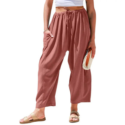 Elysian Linen Pants | Flowy Comfort, Relaxed Fit 7