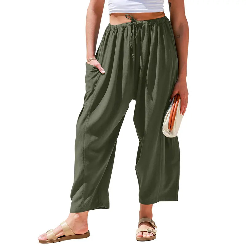 Elysian Linen Pants | Flowy Comfort, Relaxed Fit 8