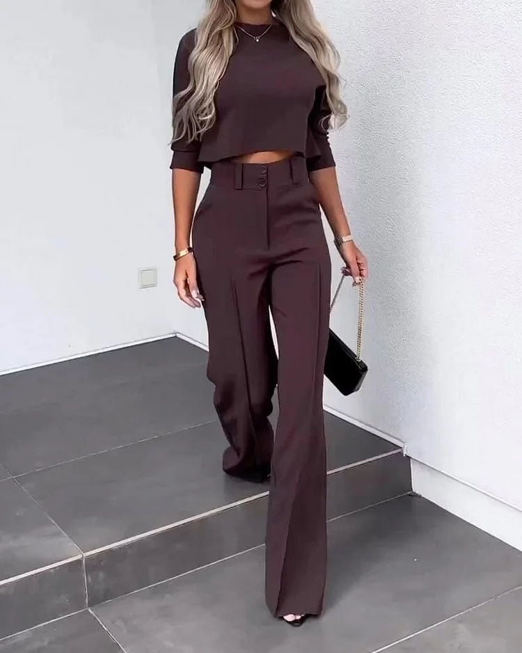 Elysian Pantsuit | High-Waisted, Tailored Fit for Women